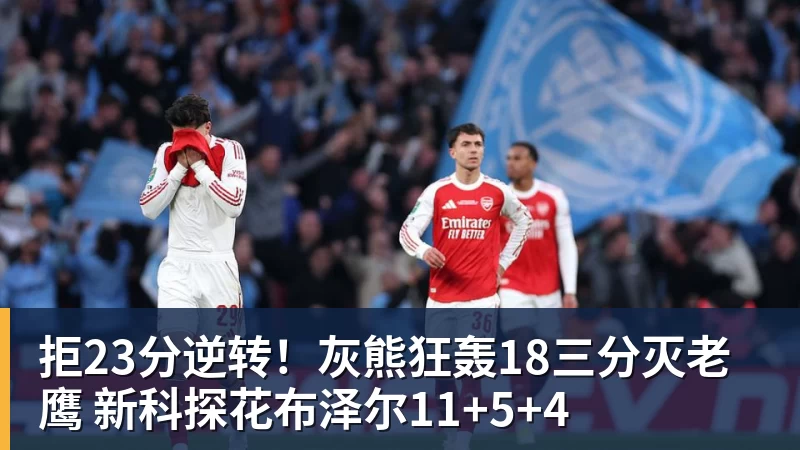 拒23分逆转！灰熊狂轰18三分灭老鹰 新科探花布泽尔11+5+4